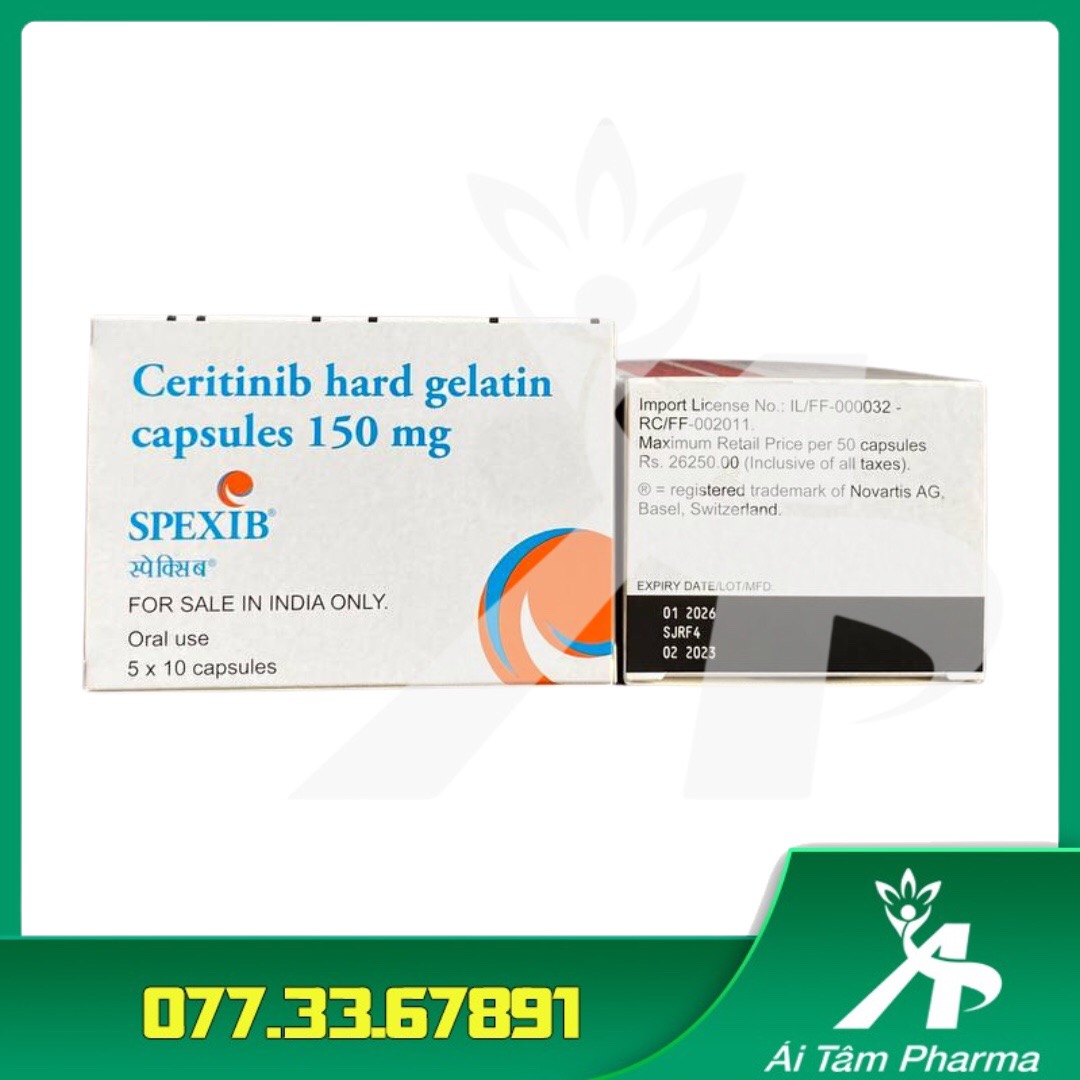 Thuốc Spexib 150mg (Ceritinib) - Điều trị Ung Thư Phổi
